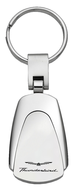 Thunderbird Teardrop Key Fob - Silver
