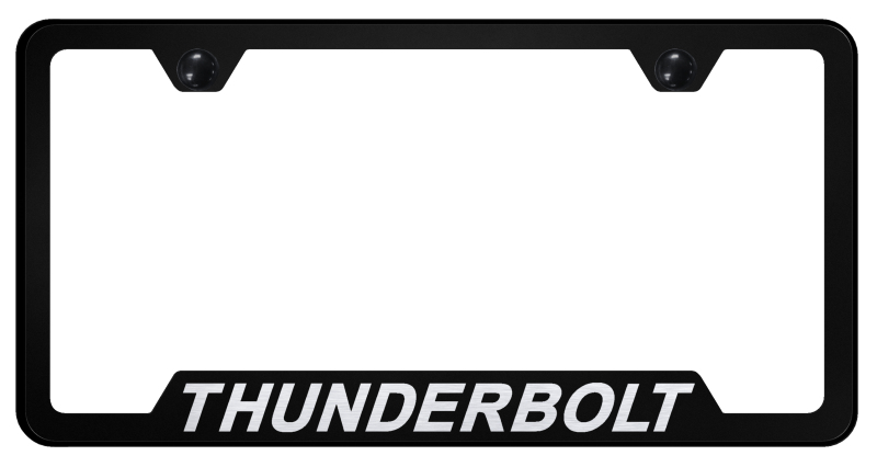 Thunderbolt Cut-Out Frame - Laser Etched Black
