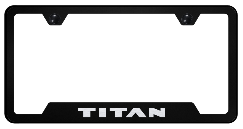Titan Cut-Out Frame - Laser Etched Black
