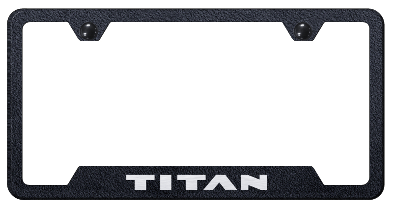 Titan Cut-Out Frame - Laser Etched Rugged Black