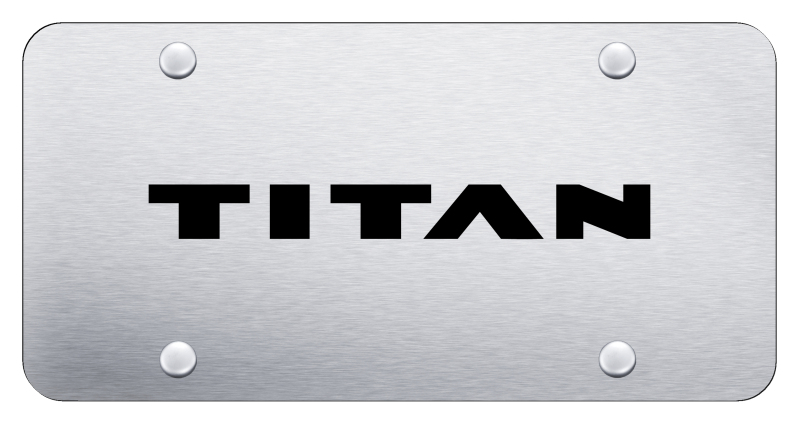 Titan License Plate - Laser Etched Brushed