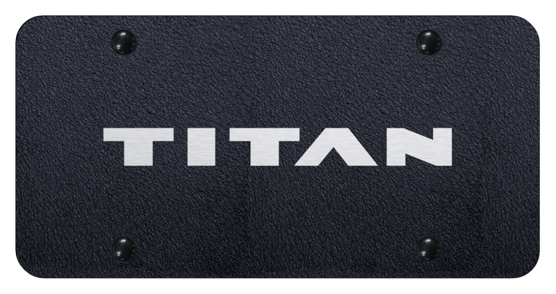 Titan License Plate - Laser Etched Rugged Black