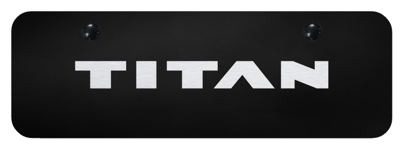 Titan Mini Plate - Laser Etched Black
