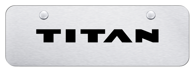 Titan Mini Plate - Laser Etched Brushed