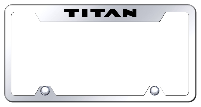 Titan Steel Truck Cut-Out Frame - Laser Etched Mirrored