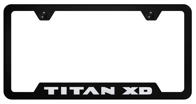 Titan XD Cut-Out Frame - Laser Etched Black