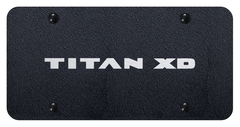 Titan XD License Plate - Laser Etched Rugged Black