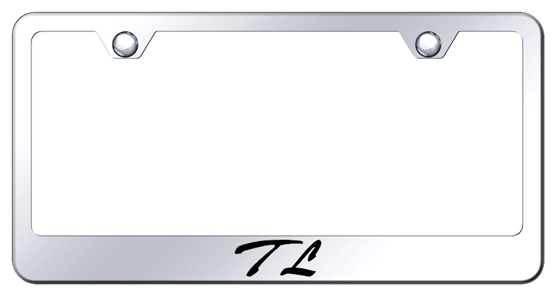 TL Script Stainless Steel Frame - Laser Etched Mirrored