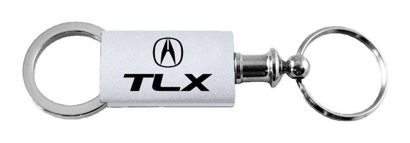 TLX Anodized Aluminum Valet Key Fob - Silver