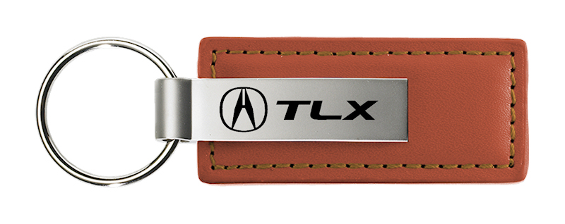 TLX Leather Key Fob - Brown