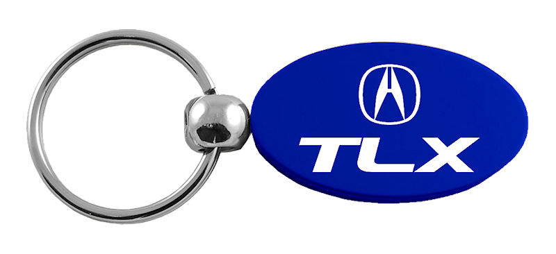 TLX Oval Key Fob - Blue