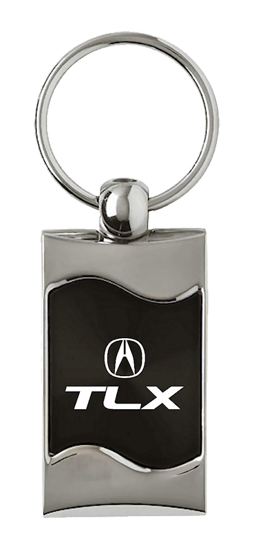 TLX Rectangular Wave Key Fob - Black