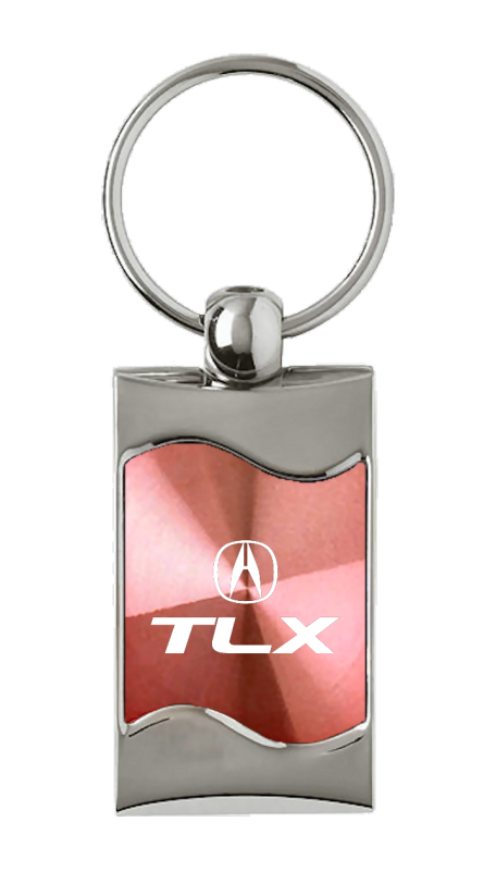 TLX Rectangular Wave Key Fob - Pink