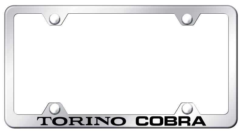 Torino Cobra Steel Wide Body Frame - Laser Etched Mirrored