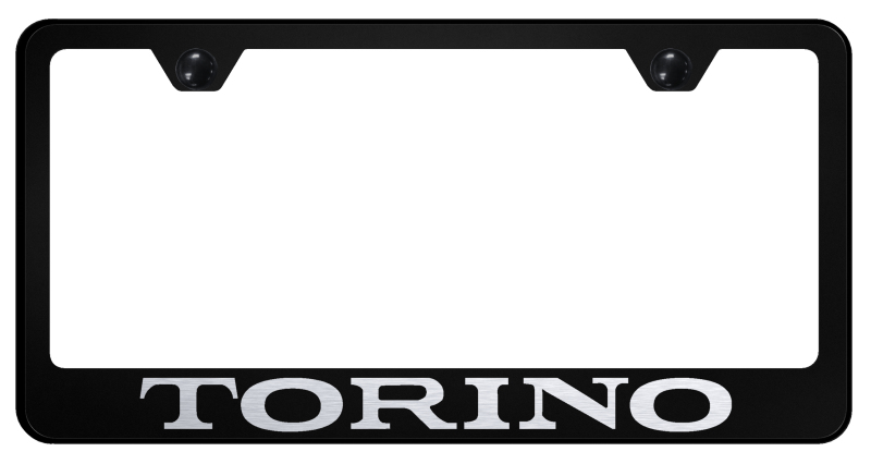 Torino Stainless Steel Frame - Laser Etched Black