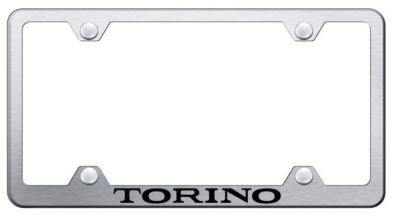 Torino Steel Wide Body Frame - Laser Etched Brushed