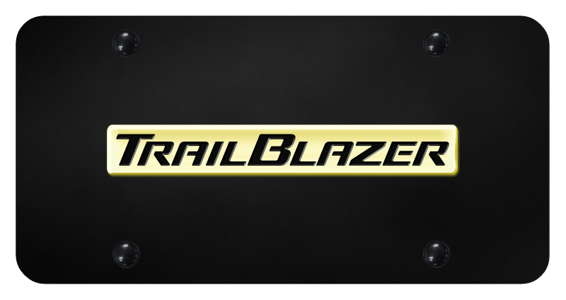 Trailblazer Name License Plate - Gold on Black