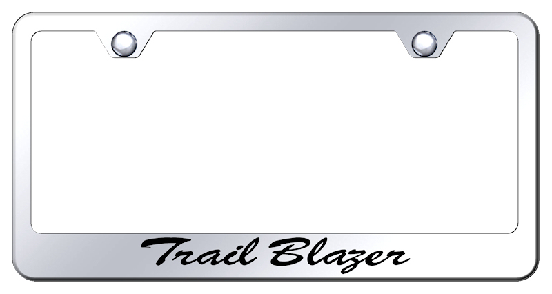 Trailblazer Script Stainless Steel Frame - Etched Mirrored
