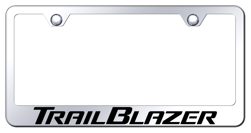 Chevy Trailblazer Laser Etched Stainless Steel License Plate Frame - Finish:Mirror