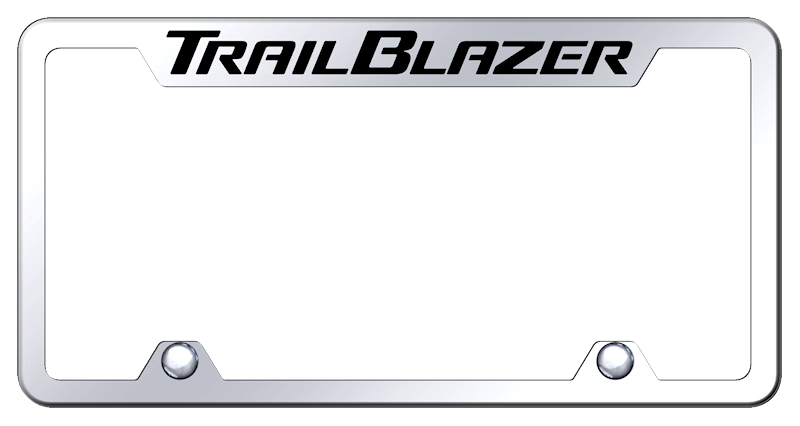 Trailblazer Steel Truck Cut-Out Frame - Etched Mirrored