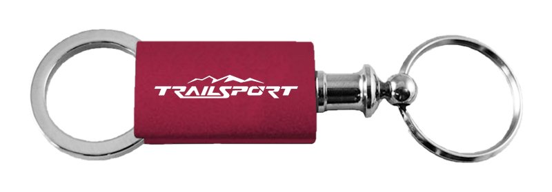 TrailSport Anodized Aluminum Valet Key Fob - Burgundy