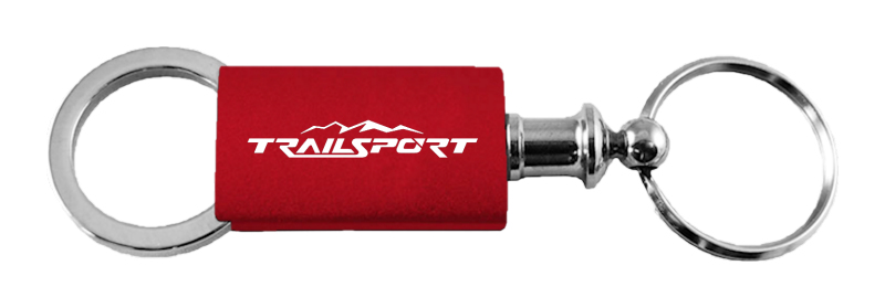 TrailSport Anodized Aluminum Valet Key Fob - Red