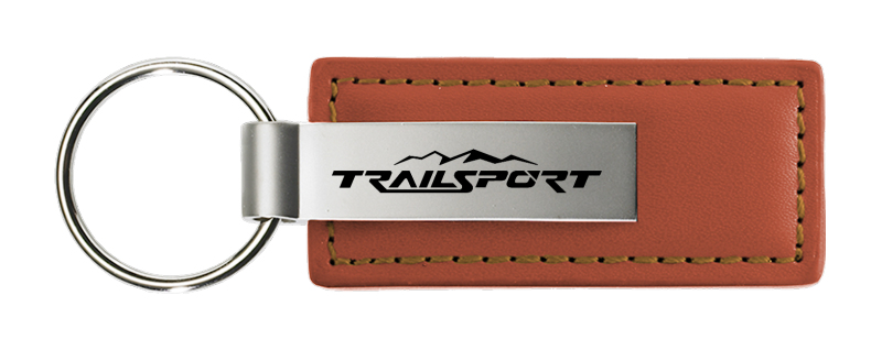 TrailSport Leather Key Fob - Brown