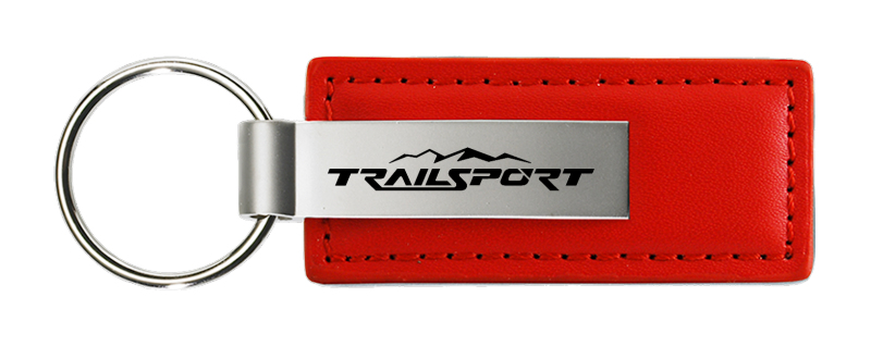 TrailSport Leather Key Fob - Red
