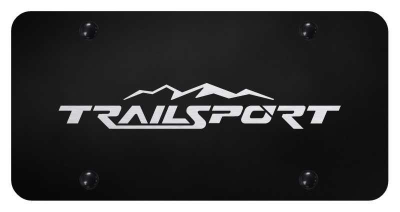 TrailSport License Plate - Laser Etched Black