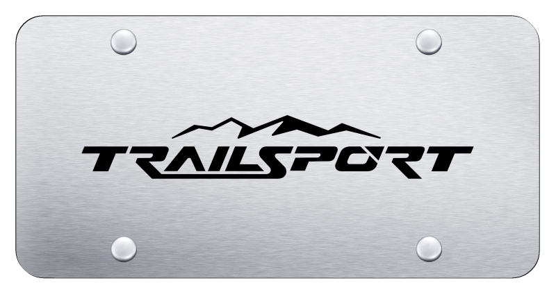 TrailSport License Plate - Laser Etched Brushed