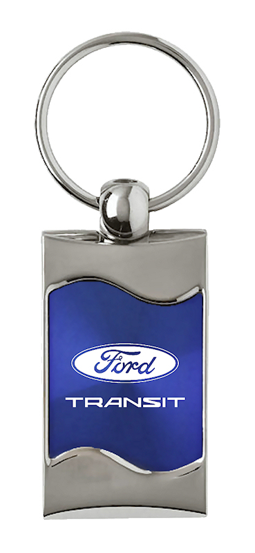 Transit Rectangular Wave Key Fob - Blue