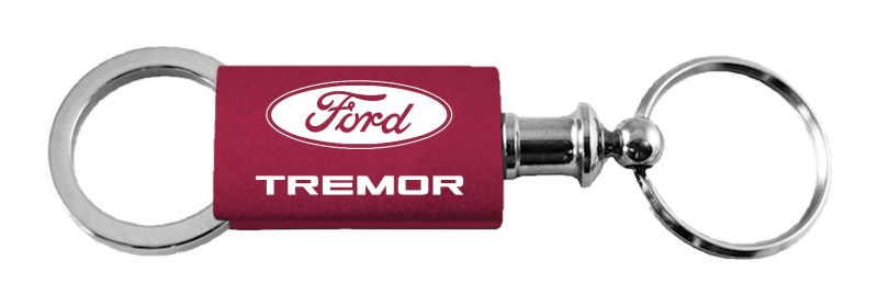 Tremor Anodized Aluminum Valet Key Fob - Burgundy