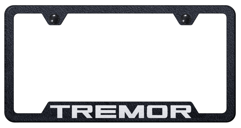 Tremor Cut-Out Frame - Laser Etched Rugged Black