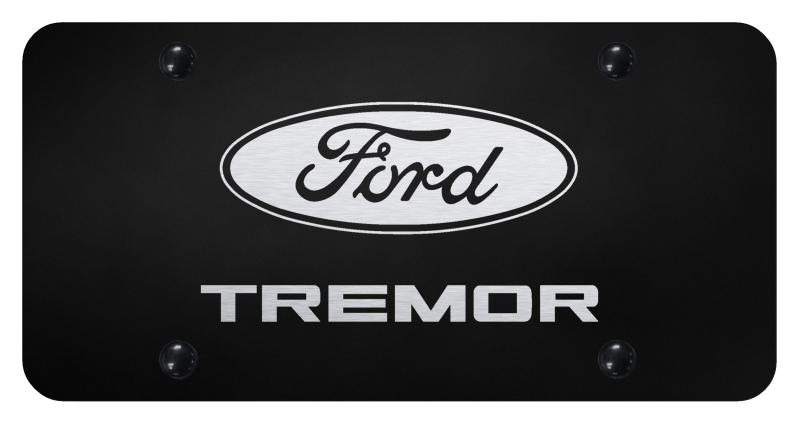 Tremor License Plate - Laser Etched Black