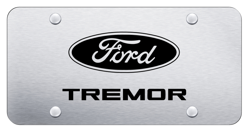 Tremor License Plate - Laser Etched Brushed
