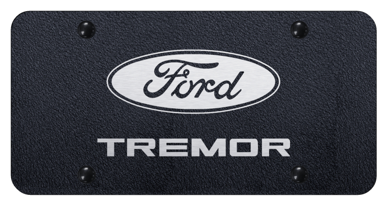 Tremor License Plate - Laser Etched Rugged Black