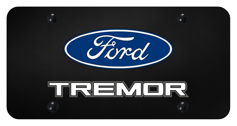 Tremor License Plate - UV Print on Black