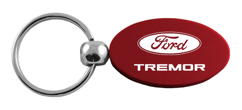 Tremor Oval Key Fob - Burgundy