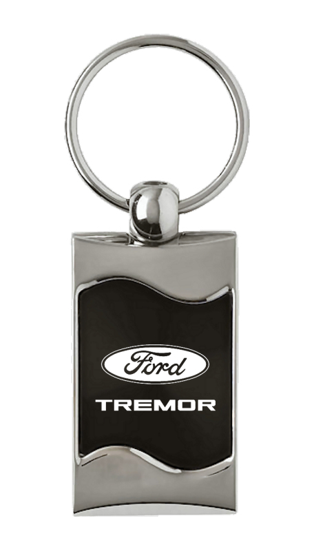 Tremor Rectangular Wave Key Fob - Black