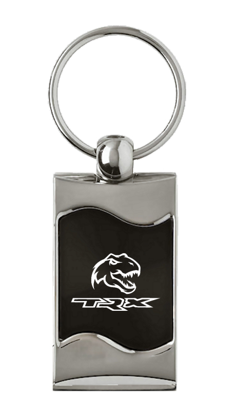 TRX Dino Rectangular Wave Key Fob - Black