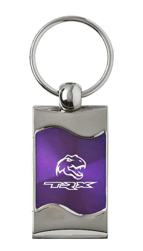 TRX Dino Rectangular Wave Key Fob - Purple