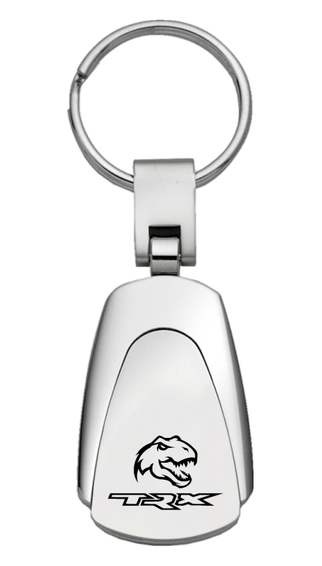 TRX Dino Teardrop Key Fob - Silver