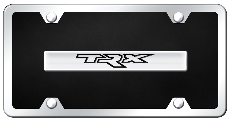 TRX Name Acrylic Kit - Chrome on Black