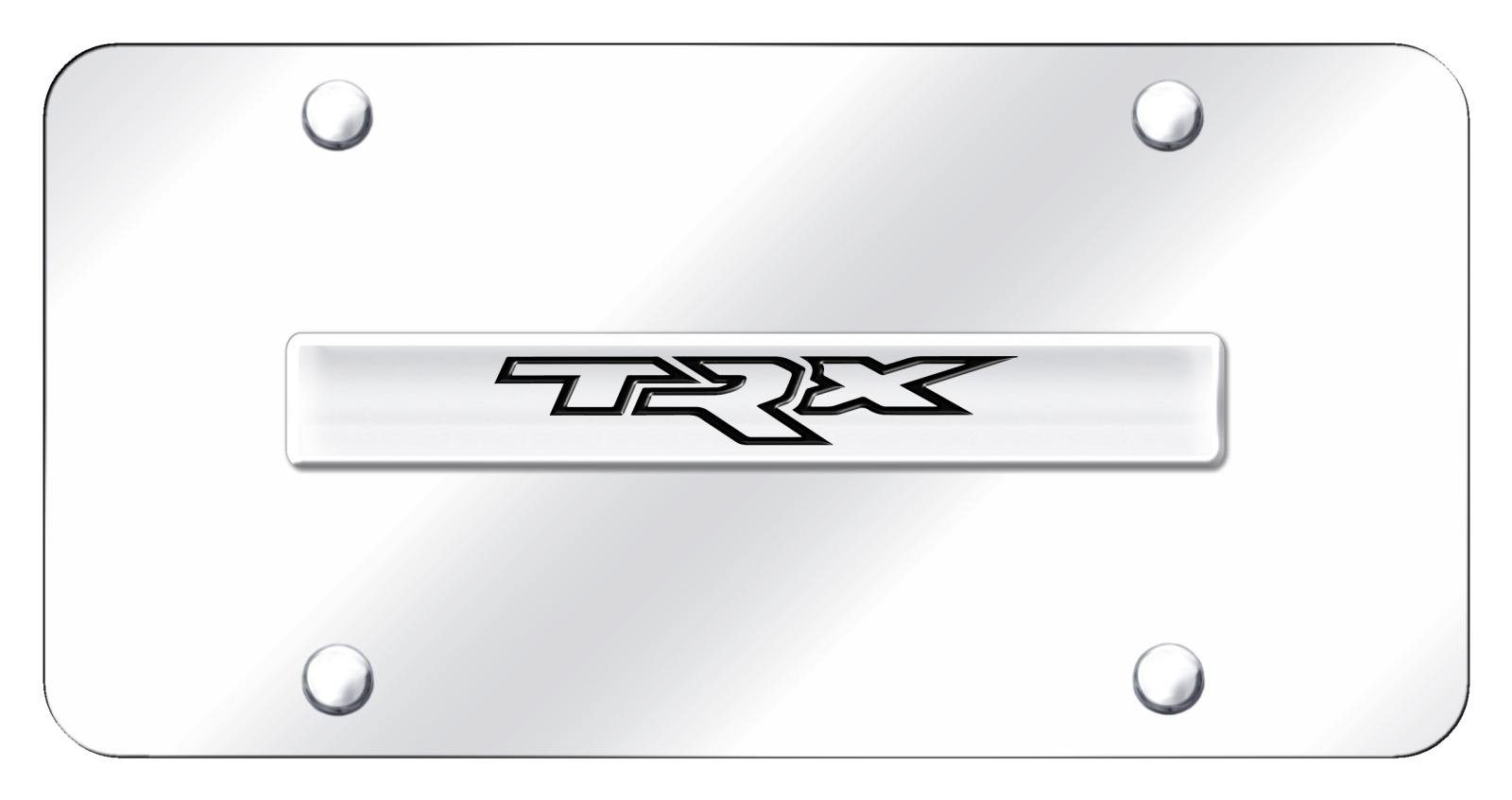 TRX Name License Plate - Chrome on Mirrored