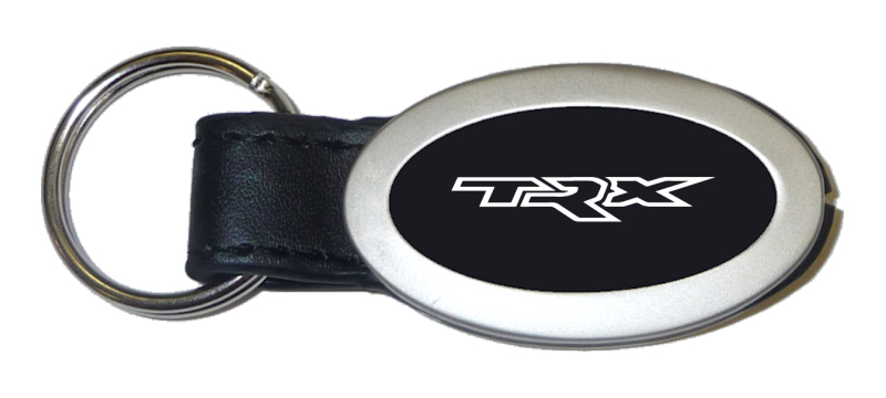TRX Oval Leather Key Fob - Black