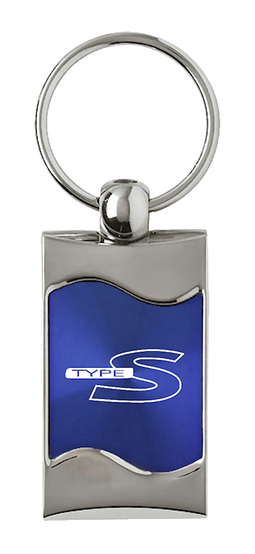 Type-S Rectangular Wave Key Fob - Blue