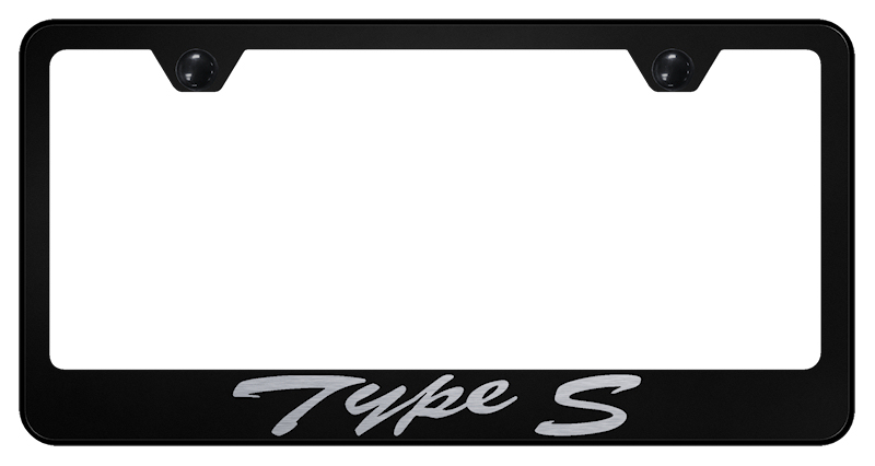 Type-S Script Stainless Steel Frame - Laser Etched Black