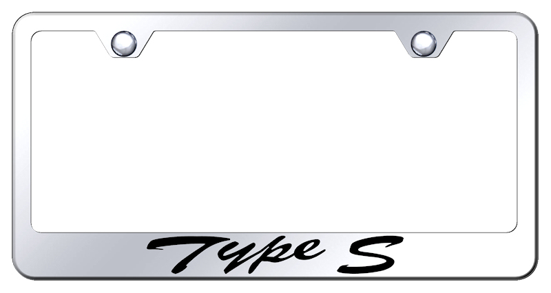 Type-S Script Stainless Steel Frame - Laser Etched Mirrored