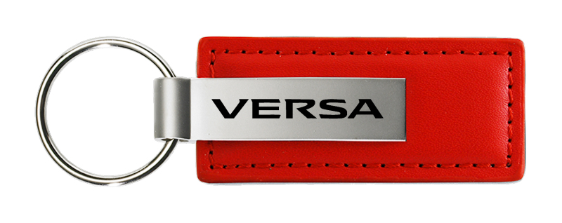 Versa Leather Key Fob - Red