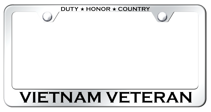 Vietnam Veteran Stainless Steel Frame - Etched Mirrored